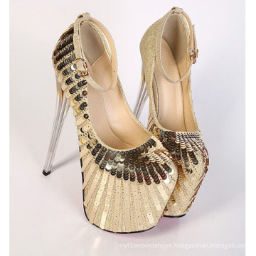 New Design Fashion High Heeled Ladies Shoes (Y 10)